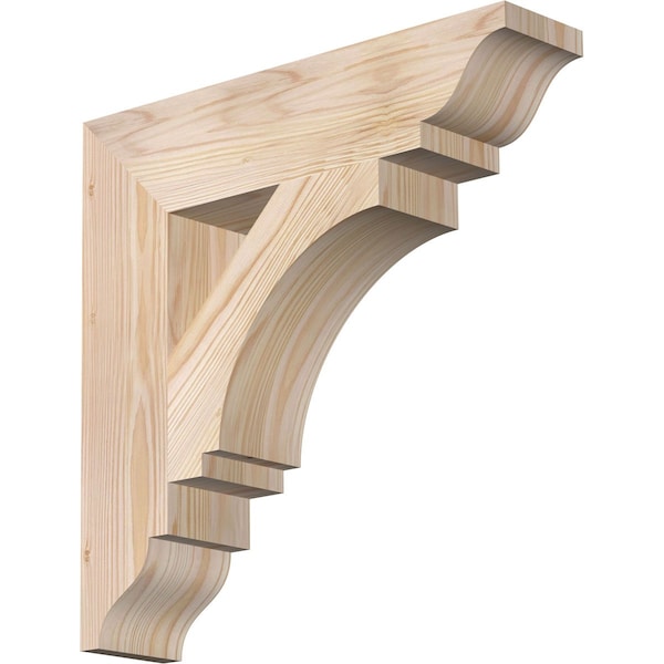 Ekena Millwork Imperial Traditional Smooth Bracket, Douglas Fir, 3 1/2"W x 16"D x 16"H BKT04X16X16IMP01SDF - main